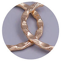 Сережки-кільця XР. Позолота 18К. Діаметр: 30 мм. Товщина: 2 мм.