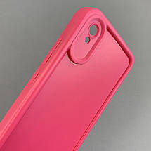 Чохол для Xiaomi Redmi 9A силіконовий чохол з великими бортиками на телефон сяомі редмі 9а малиновий n5v, фото 4