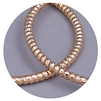 Сережки-кільця XР. Позолота 18К. Діаметр: 37 мм. Товщина: 2 мм.