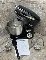 Багатофункціональний кухонний тістоміс Rainberg RG-8081 3200 Вт Чаша 4.0 л з нержавіючої сталі