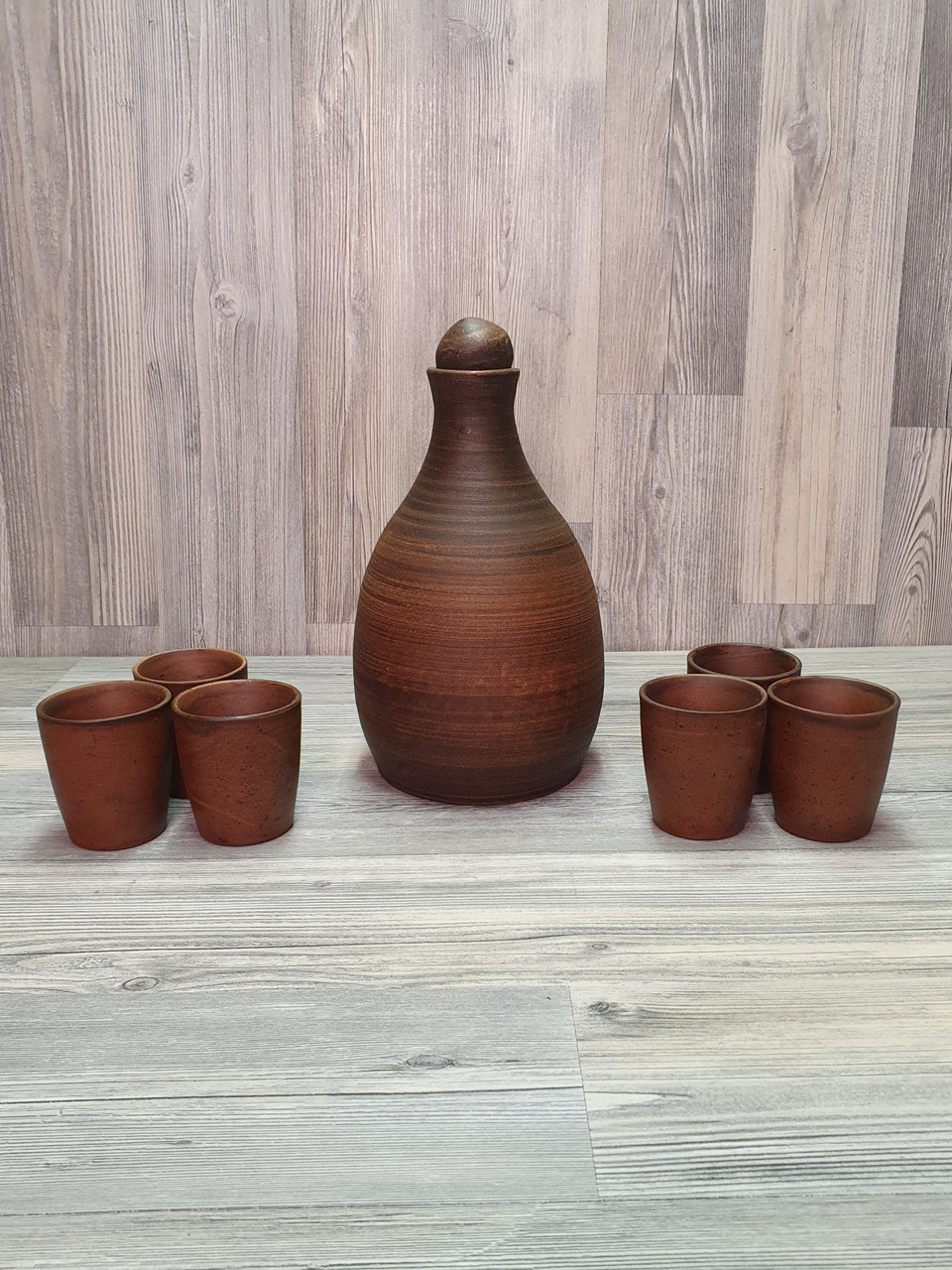 Штоф і чарки Український народний, подарунковий набір, для алкоголю, міцних напоїв, спиртного, горілки, коньяку