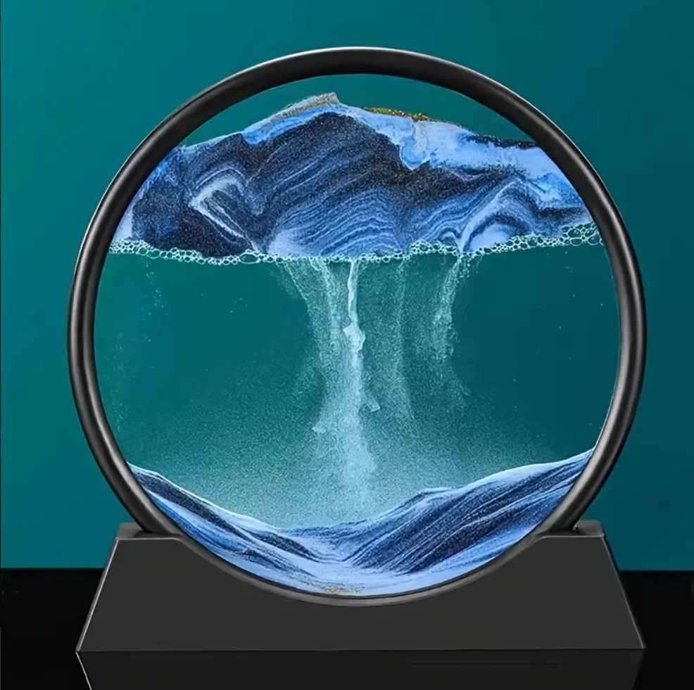 3D настільна картина декор з сипучим піском Quicksand Blue