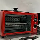 Електрична духовка з кавоваркою та сковородою, Rainberg 3800Вт Потужна настільна духовка, фото 2