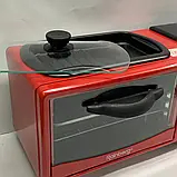 Електрична духовка з кавоваркою та сковородою, Rainberg 3800Вт Потужна настільна духовка, фото 3