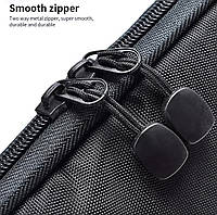 Сумка органайзер для зберігання Проводів Usb Навушників Кабелів Флешок Чорний, фото 5