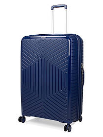 Валіза велика L поліпропілен синя 77х53х32(+5)см/133л/4.4кг/Snowball