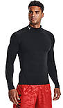 Лонгслів UA HG Armour Comp Mock LS чорний Чол XXL, фото 2