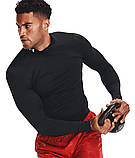 Лонгслів UA HG Armour Comp Mock LS чорний Чол XXL, фото 4