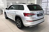 Захисна накладка на поріг багажника для Skoda Kodiaq 2016-2020, FL2021-2023 /чорна нерж.сталь/, фото 8
