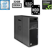Комп'ютер HP Z640/Xeon E5-2609 v3 1.90GHz/32GB DDR4/SSD 256GB+HDD 1TB/NVIDIA Quadro K2200 4GB/925W Б/В