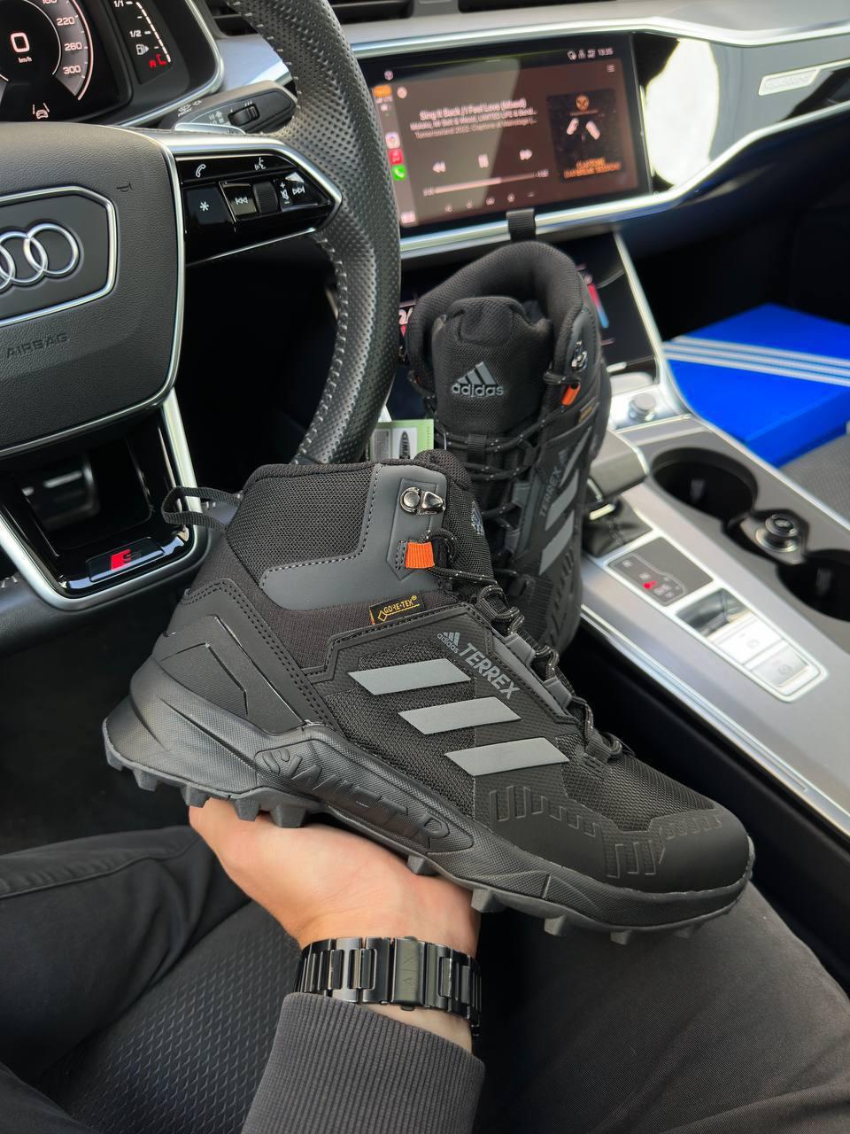 Adidas Terrrex Swift R Gore Tex Fur Black Grey Reflective 45