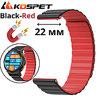Магнитный ремешок для смарт часов 22мм черный оригинальный браслет на Smart Watch на магните Kospet Magneto