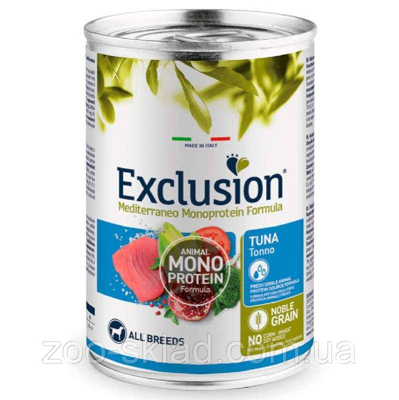 Exclusion DOG Can Adult All Breeds Tuna консерва для дорослих собак усіх порід з тунцем 400г 05188