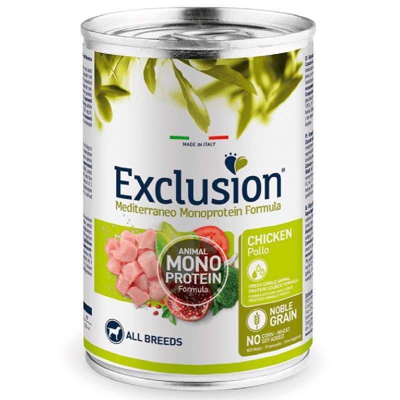 Exclusion DOG Can Adult All Breeds Chicken консерва для дорослих собак усіх порід з куркою 400г, фото 1