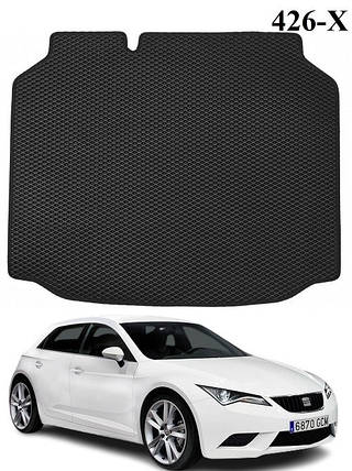 Килимок ЕВА в багажник Seat Leon 3 '12-20, хетчбек, фото 1