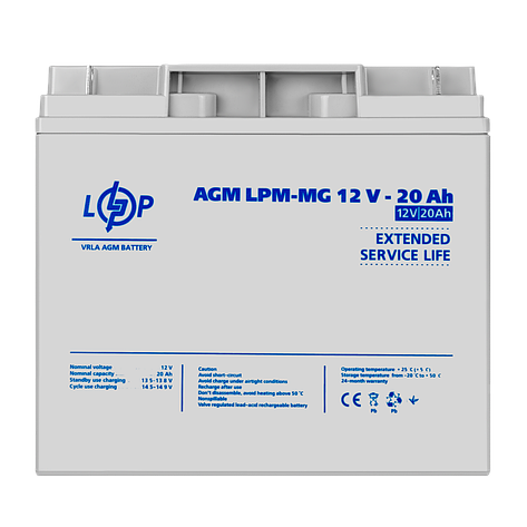 Акумулятор мультигелевий LPM-MG 12V - 20 Ah, фото 1