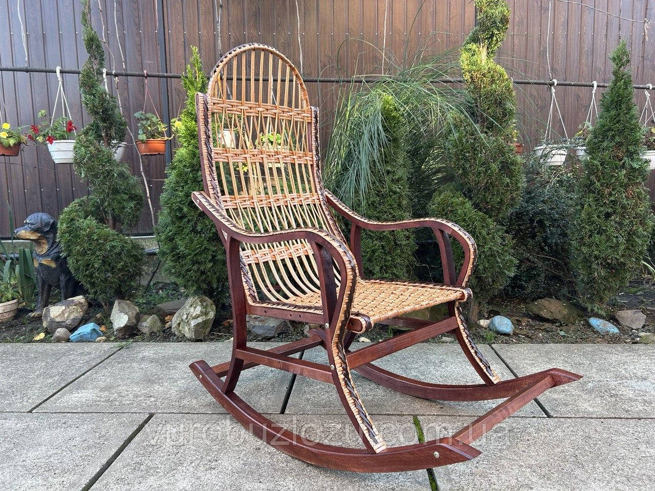 Кресло-качалка плетеные из лозы "Разборная" бежевая, цена 3600 ...