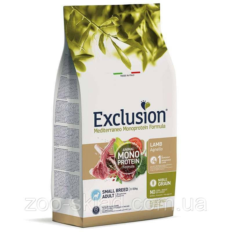 Exclusion DOG Adult Small Breed Lamb для дорослих собак дрібних порід з ягням 7кг 06717