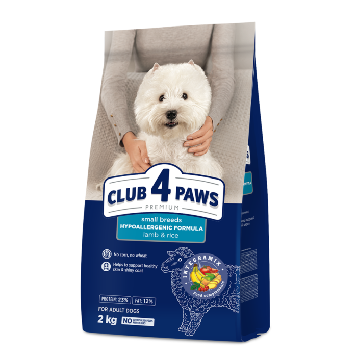 Клуб 4 Лапи DOG Adult Small Breeds Lamb & Rice для собак малих порід з ягням та рисом 2кг