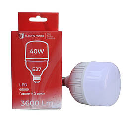 LED-лампа Т120 40Вт E27 6500К 3600 Лм 165-265 В