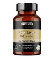 Капсули олії Печінки Тріски + Омега 3 (50 капсул) Herbal Oil Capsule - Cod Liver