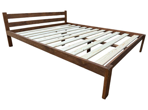 Ліжко двоспальне Гранд Нікола, сосна, колір дуб (масло-віск), фото 1