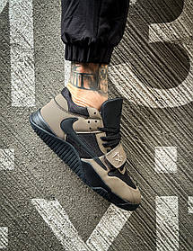 Чоловічі Кросівки Nike Air Jordan x Travis Scott Brown / Найк Аїр Джордан Тревіс Скотт Коричневі з Чорним