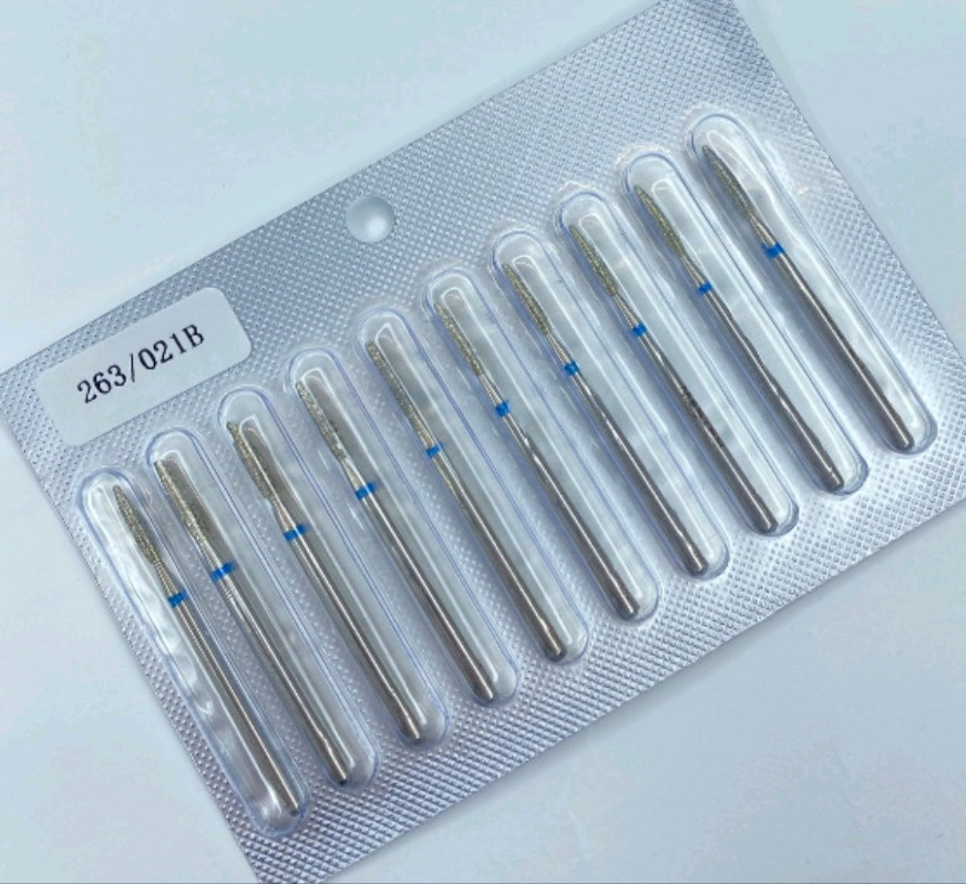 Насадка фреза алмазне синє полум'я для фрезера