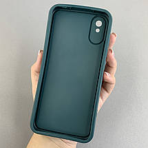 Чохол для Xiaomi Redmi 9A чохол з великими бортиками на телефон сяомі редмі 9а темно-зелений n5v, фото 3