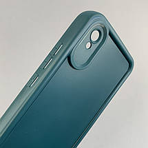 Чохол для Xiaomi Redmi 9A чохол з великими бортиками на телефон сяомі редмі 9а темно-зелений n5v, фото 4