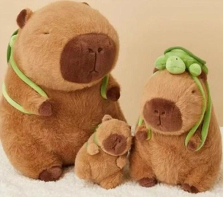 М'яка іграшка капібара з рюкзаком 47 см