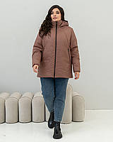Куртка жіноча демісезонна батал 75 /р.52-70/ беж