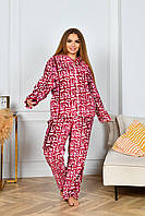 Шикарний стильний м'який махровий жіночий домашній костюм (махрова жіноча піжама) Love. Арт-1510/8