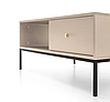 Стіл журнальний Mono 103*68 см з шухлядами Беж пісочний / ніжки чорні ТМ Perfect Home Польща, фото 9