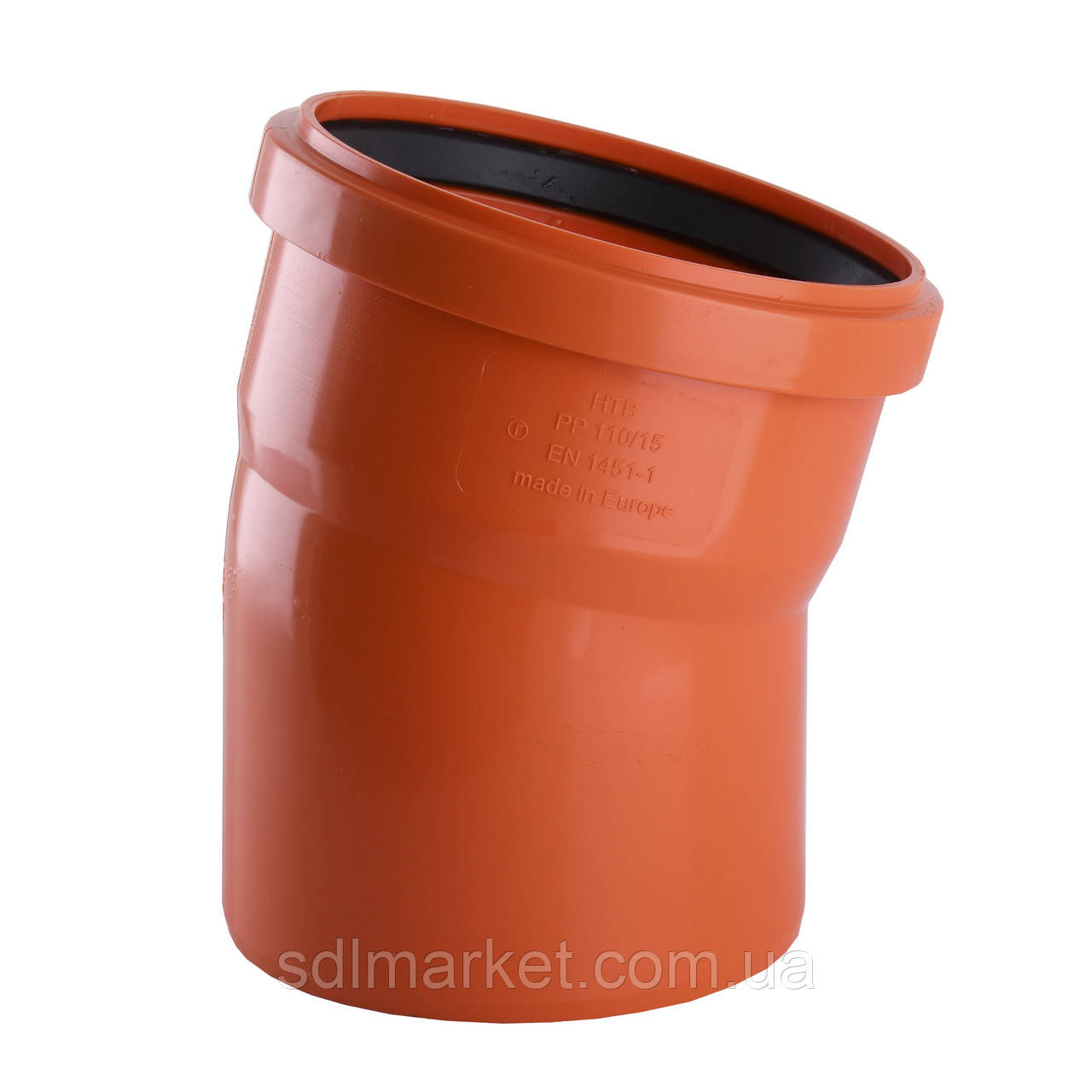 Колено VSplast 110x15 градусів зовні