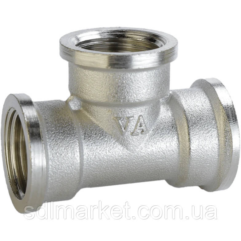 Трійник нікель 1/2 ⁇ Внутрішній х 1/2 ⁇ Внутрішня х 1/2 ⁇ Внутрішня посилений А0242А (нк)