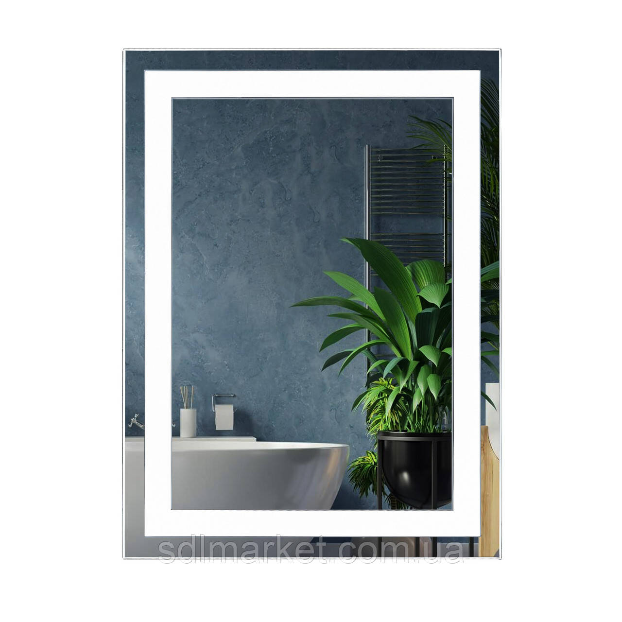 Зеркало UNIO MRR-01 SQR-AA 700 x 900 mm LED FL