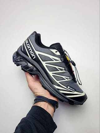 Зимові Чоловічі Кросівки Salomon XT-6 Advanced Gore-Tex Grey / Саломон ХТ-6 Адванст Гор Текс Сірі з Чорним, фото 1