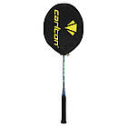 Ракетка для бадмінтону професійна в чохлі CARLTON DL13027083 AEROBLADE 700 BLUE G6 HH NF кольори в асорті, фото 2