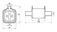Запобіжник плавкий e.fuse.NT0.125, габарит 0, 125А, E.NEXT (i0760053), фото 3