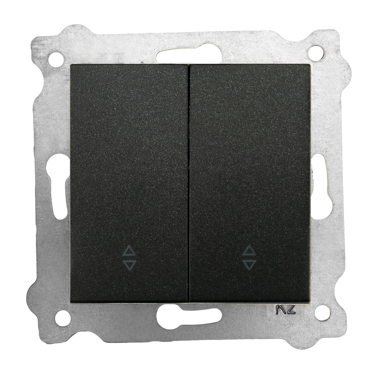 Механізм вимикача 2-клв.прохідного чорний KARELL, фото 1