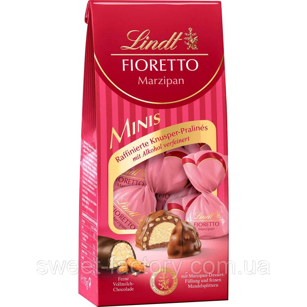 Цукерки Lindt Fioretto Minis Marzipan 115g