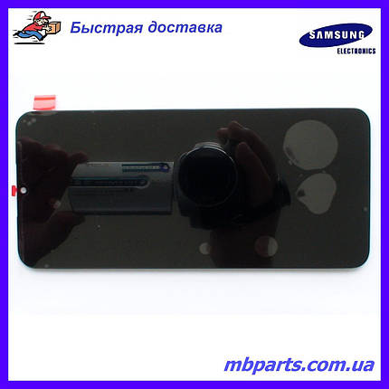 Дисплей із сенсором Samsung A137 Galaxy A13 Black (GH82-28492A) сервісний оригінал (без рамки), фото 1