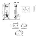Комплект: Qtap Taurus Ultra Quiet унітаз підвісний QT2433084EUQW + Nest комплект інсталяції 4в1 (Клавіша, фото 2