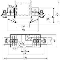 Тримач запобіжника e.fuse.NT1.h, габарит 1, 250А, E.NEXT (i0760067), фото 3