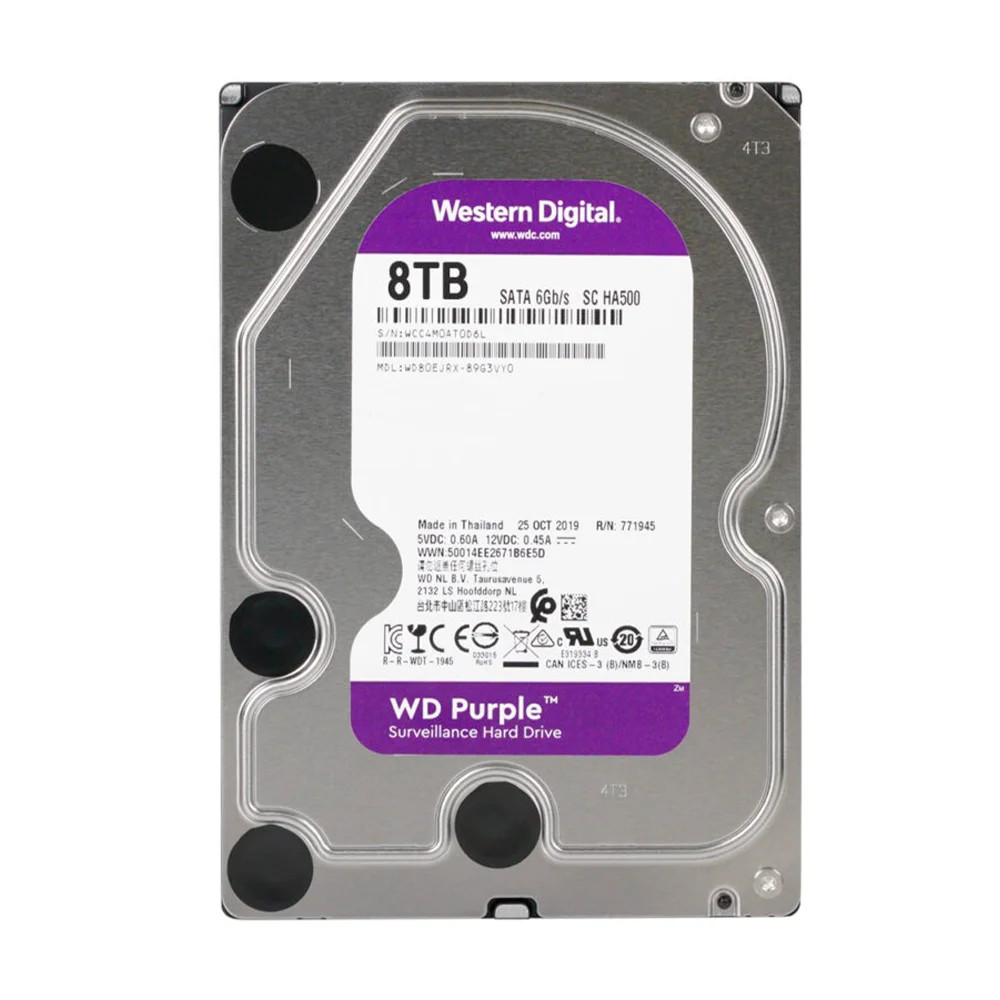 Жорсткий диск 3.5" 8 TB 64 MB Western Digital Purple WD80EJRX від DOM-Energy