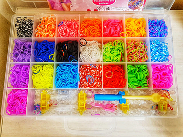 Набір для плетіння з резинок Loom Bands 2200 шт