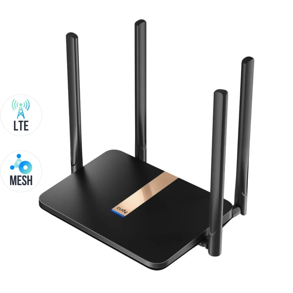 WiFi 5 Mesh 4G LTE-маршрутизатор Cudy LT500D CAT4 дводіапазонний от DOM-Energy