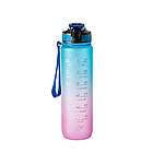 Пляшка мотиваційна для води. Спортивна багаторазова пляшка для дітей та дорослих Refill 1000 мл, фото 8