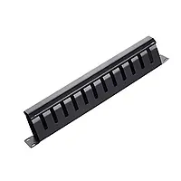 Кабельний органайзер з кришкою PiPo 19" 1U/12Port метал Q50 от DOM-Energy